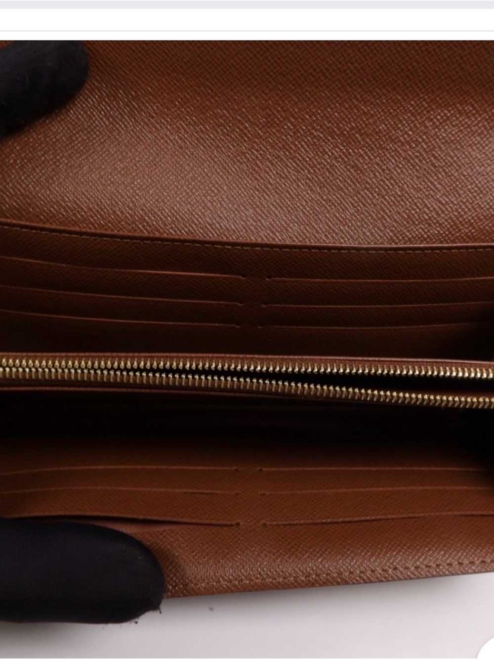 Louis Vuitton Monogram Canvas Envelope Wallet in Brown and Gold - Picture 11 of 15
